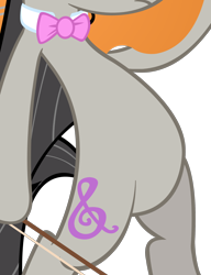Size: 1728x2251 | Tagged: safe, artist:artpwny, edit, vector edit, octavia melody, earth pony, pony, g4, belly, bipedal, bowtie, cropped, female, pictures of bellies, simple background, solo, transparent background, vector