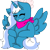 Size: 500x500 | Tagged: safe, artist:ghosthear, oc, oc:fleurbelle, alicorn, pony, alicorn oc, bandana, bow, eyes closed, female, hair bow, horn, mare, simple background, solo, transparent background, wings