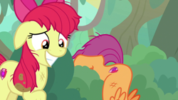 Size: 1920x1080 | Tagged: safe, screencap, apple bloom, scootaloo, g4, growing up is hard to do, older