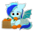 Size: 1905x1801 | Tagged: safe, artist:keupoz, oc, oc only, oc:hoers, bat pony, pony, bat pony oc, bat wings, box, collar, commission, food, fruit, herbivore, munching, orange, outline, simple background, transparent background, wings