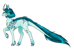Size: 3508x2480 | Tagged: safe, artist:oneiria-fylakas, oc, oc only, oc:blue silver, original species, pony, female, high res, oricorn, simple background, solo, transparent background