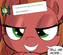 Size: 867x759 | Tagged: safe, artist:wadusher0, oc, oc only, oc:pun, earth pony, pony, ask pun, ask, female, mare, solo