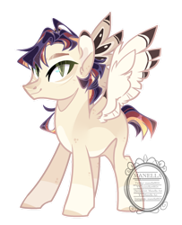 Size: 1024x1263 | Tagged: safe, artist:manella-art, oc, oc only, oc:windy daybreak, pegasus, pony, colored wings, colored wingtips, male, simple background, solo, stallion, transparent background