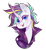 Size: 1100x1200 | Tagged: safe, artist:soundwavepie, rarity, pony, g4, alternate hairstyle, bust, female, portrait, punk, raripunk, simple background, solo, transparent background