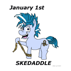 Size: 1000x1000 | Tagged: safe, artist:eunos, skeedaddle, pony, unicorn, g4, marks and recreation, the last crusade, digital art, foal, male, simple background, solo, transparent background