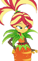 Size: 647x1024 | Tagged: safe, artist:supersamyoshi, edit, edited screencap, screencap, sunset shimmer, equestria girls, equestria girls specials, g4, my little pony equestria girls: better together, my little pony equestria girls: holidays unwrapped, o come all ye squashful, background removed, cornucopia costumes, cropped, female, simple background, smiling, solo, transparent background