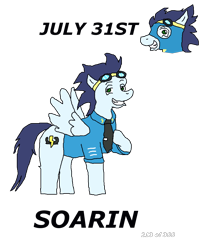 Size: 1000x1200 | Tagged: safe, artist:eunos, soarin', pegasus, pony, g4, clothes, digital art, goggles, male, necktie, shirt, simple background, solo, transparent background