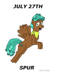 Size: 1000x1200 | Tagged: safe, artist:eunos, spur, pegasus, pony, g4, growing up is hard to do, clothes, curly mane, digital art, female, freckles, scarf, simple background, solo, surprised, transparent background