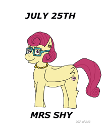 Size: 1000x1200 | Tagged: safe, artist:eunos, posey shy, pegasus, pony, g4, digital art, earring, female, glasses, jewelry, necklace, pearl necklace, simple background, solo, transparent background