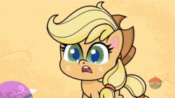 Size: 1272x716 | Tagged: safe, screencap, applejack, rainbow dash, crab, earth pony, pegasus, pony, g4.5, my little pony: pony life, pony surfin' safari, angry, animated, beach, beach volleyball, deflation, female, flying, freckles, mare, ocean, potion ocean, smug smile, sound, sports, talking, treehouse logo, volleyball, volleyball net, walking, webm, wings