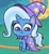 Size: 332x359 | Tagged: safe, screencap, trixie, pony, unicorn, friendship gems, g4, g4.5, my little pony: pony life, cape, clothes, cropped, female, hat, mare, solo, trixie's cape, trixie's hat