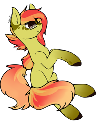 Size: 1000x1119 | Tagged: safe, artist:intfighter, oc, oc only, earth pony, pony, colored hooves, glasses, simple background, solo, transparent background