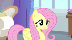 Size: 1280x720 | Tagged: safe, screencap, fluttershy, pegasus, pony, g4, teacher of the month (episode), spoiler:interseason shorts, cute, female, mare, proud, shyabetes, solo