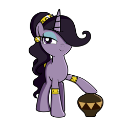 Size: 4200x4200 | Tagged: safe, artist:blazeburn386, oc, oc only, oc:lavendra, pony, unicorn, accessory, bracelet, clothes, ear piercing, earring, female, hairband, jewelry, looking at you, mare, piercing, raised hoof, smiling, solo, standing