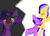 Size: 775x557 | Tagged: safe, artist:girzim88, flash sentry, twilight sparkle, alicorn, pegasus, pony, g4, 1000 hours in ms paint, crying, dark magic, deviantart muro, duo, female, magic, male, ship:flashlight, shipping, sombra eyes, straight, twilight sparkle (alicorn)