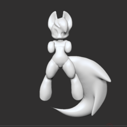 Size: 747x745 | Tagged: safe, artist:flufflepimp, semi-anthro, 3d, animated, arm hooves, learning to sculpt