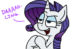 Size: 1690x1151 | Tagged: safe, artist:adorkabletwilightandfriends, rarity, pony, unicorn, g4, adorkable friends, color, darling, face, female, hooves, hooves together, humor, png, scheming, simple background, smiling, solo, transparent background, vector