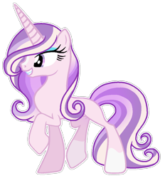 Size: 894x965 | Tagged: safe, artist:twinklecometyt, oc, oc only, pony, unicorn, female, magical lesbian spawn, mare, offspring, parent:fleur-de-lis, parent:princess cadance, parents:fleurdance, simple background, solo, transparent background