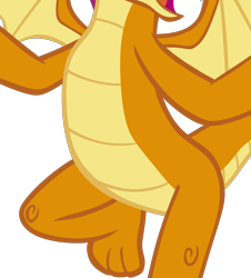 Size: 2518x2782 | Tagged: safe, artist:memnoch, edit, vector edit, smolder, dragon, g4, molt down, belly, cropped, dragoness, female, high res, pictures of bellies, simple background, solo, transparent background, vector