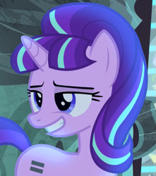 Size: 479x542 | Tagged: safe, screencap, starlight glimmer, pony, unicorn, g4, the cutie map, cropped, equal cutie mark, female, grin, mare, s5 starlight, smiling, solo