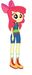 Size: 1210x2835 | Tagged: safe, artist:gmaplay, apple bloom, equestria girls, g4, female, simple background, solo, transparent background