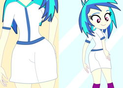 Size: 3129x2233 | Tagged: safe, artist:gmaplay, dj pon-3, vinyl scratch, equestria girls, g4, ass, breasts, butt, female, high res, solo, vinyl ass