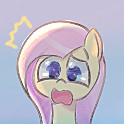 Size: 612x612 | Tagged: safe, artist:tomizawa96, fluttershy, pegasus, pony, g4, female, mare, open mouth, solo, surprised