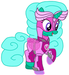 Size: 994x1080 | Tagged: safe, alternate version, artist:徐詩珮, glitter drops, pony, unicorn, series:sprglitemplight diary, series:sprglitemplight life jacket days, series:springshadowdrops diary, series:springshadowdrops life jacket days, g4, alternate universe, base used, clothes, eyelashes, female, mare, mask, mighty pups, open mouth, paw patrol, simple background, skye (paw patrol), smiling, solo, transparent background