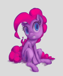 Size: 1410x1683 | Tagged: safe, artist:saltycube, pinkie pie, earth pony, pony, g4, female, full body, looking at you, simple background, solo