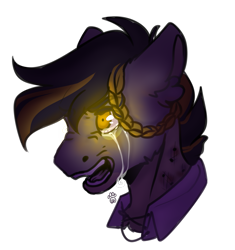 Size: 1881x2000 | Tagged: safe, artist:leawarriors, oc, oc only, oc:lim, pony, bite mark, crying, sketch, solo, tears of pain