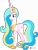 Size: 4000x5221 | Tagged: safe, alternate version, artist:parclytaxel, oc, oc only, oc:princess skysparkle, alicorn, pony, .svg available, absurd resolution, alicorn oc, celestia recolor, commission, crown, female, hoof shoes, horn, jewelry, mare, not celestia, peytral, regalia, simple background, smiling, solo, transparent background, vector, wings