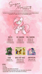 Size: 1125x2000 | Tagged: safe, artist:sugar morning, oc, oc only, oc:ame, oc:midnight aegis, oc:peach hack, oc:sugar morning, oc:twitchyylive, bat pony, earth pony, pegasus, pony, :3, :t, advertisement, animated, behaving like a cat, biting, biting wing, blushing, chibi, clothes, commission, commission info, commission list, commission price list, commission prices, couple, cute, cute little fangs, cutie mark, ear piercing, earring, eating, fangs, female, floppy ears, food, frame by frame, gif, grooming, heart, herbivore, heterochromia, hoof hold, hoofy-kicks, horses doing horse things, jacket, jewelry, lettuce, male, mare, nom, oc x oc, ocbetes, on side, onomatopoeia, piercing, pink background, preening, reference sheet, salad, shipping, shirt, simple background, sitting, solo, spread wings, stallion, straight, text, weapons-grade cute, wings