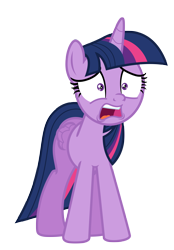 Size: 4870x7000 | Tagged: safe, artist:estories, twilight sparkle, alicorn, pony, g4, absurd resolution, female, mare, simple background, solo, transparent background, twilight sparkle (alicorn), vector, worried