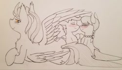 Size: 1801x1037 | Tagged: safe, artist:zalla661, lightning dust, scootaloo, silver spoon, pony, g4, blushing, prone, traditional art