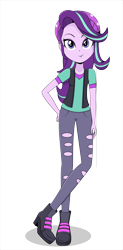 Size: 3385x6904 | Tagged: safe, artist:diilaycc, starlight glimmer, equestria girls, g4, beanie, female, hat, simple background, solo, transparent background