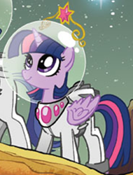 Size: 766x1009 | Tagged: safe, artist:tony fleecs, idw, twilight sparkle, alicorn, pony, g4, astronaut, cropped, crown, female, jetpack, jewelry, mare, planet, ponies in space, regalia, solo, space helmet, spacesuit, twilight sparkle (alicorn), wings