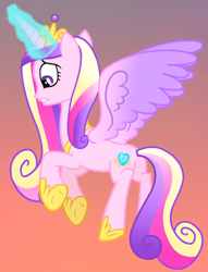 Size: 1050x1373 | Tagged: safe, screencap, princess cadance, alicorn, pony, g4, three's a crowd, butt, cropped, female, hoof shoes, lovebutt, mare, plot, solo, spread wings, wings