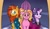 Size: 1280x746 | Tagged: safe, artist:bella-pink-savage, luster dawn, starlight glimmer, sunburst, pony, unicorn, g4, bags under eyes, blaze (coat marking), clothes, coat markings, facial markings, family, father and daughter, female, glasses, luster dawn is starlight's and sunburst's daughter, male, mama starlight, mare, mother and child, mother and daughter, older, older starlight glimmer, older sunburst, papa sunburst, robe, ship:starburst, shipping, socks (coat markings), stallion, straight, sunburst the bearded, sunburst's cloak, sunburst's glasses, worried