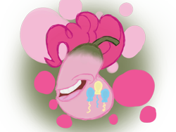Size: 1024x768 | Tagged: safe, artist:sonicanddisneyland1, pinkie pie, g4, ambiguous gender, biting pear of salamanca, food, lolwut, not salmon, pear, simple background, solo, species swap, transparent background, wat, what has science done