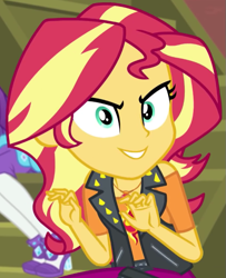 Size: 567x698 | Tagged: safe, screencap, rarity, sunset shimmer, costume conundrum, equestria girls, g4, my little pony equestria girls: better together, cropped, female, geode of empathy, magical geodes