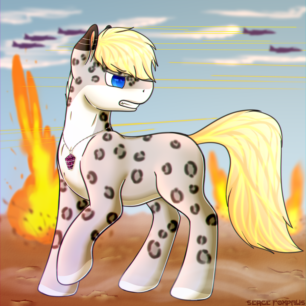 Pony Explodes #2442144 - safe, artist:sergefoxpaws, oc, oc only, earth pony, pony ...