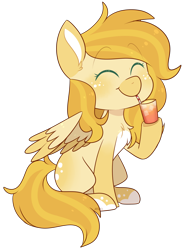 Size: 1948x2652 | Tagged: safe, artist:jetjetj, part of a set, oc, oc only, oc:firefly, pegasus, pony, chest fluff, commission, cute, drinking straw, female, mare, markings, pale belly, simple background, sipping, solo, transparent background, ych result