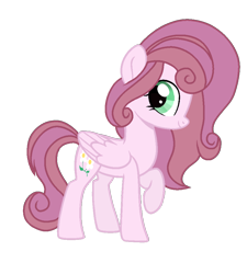 Size: 882x981 | Tagged: safe, artist:stellamoonshineyt, oc, oc only, oc:cherry berry, pegasus, pony, female, mare, simple background, solo, transparent background
