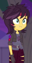 Size: 214x417 | Tagged: safe, screencap, sunset shimmer, costume conundrum, costume conundrum: sunset shimmer, equestria girls, g4, my little pony equestria girls: better together, cropped, female, solo, vampire shimmer