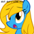 Size: 555x555 | Tagged: safe, artist:marytheechidna, oc, oc only, oc:internet explorer, earth pony, pony, ask internet explorer, browser ponies, internet explorer, solo