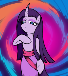 Size: 1590x1789 | Tagged: safe, artist:backgrounds-ponies, rarity, twilight sparkle, unicorn, anthro, g4, female, fusion, solo