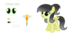 Size: 1500x719 | Tagged: safe, artist:darbypop1, oc, oc only, oc:irene sky, pegasus, pony, female, filly, simple background, solo, transparent background