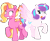 Size: 8503x6938 | Tagged: safe, artist:ejlightning007arts, luster dawn, princess flurry heart, alicorn, pony, unicorn, g4, my little pony: friendship is magic, the last problem, blushing, butt touch, female, flurrydawn, lesbian, older, older flurry heart, raised hoof, sexy face, shipping, simple background, spanking, tongue out, transparent background, unexpected, vector, wide eyes, wing slap, wings, wingspank