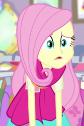 Size: 340x510 | Tagged: safe, screencap, fluttershy, costume conundrum, costume conundrum: rarity, equestria girls, g4, my little pony equestria girls: better together, cropped, female, geode of fauna, magical geodes, solo