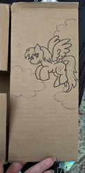 Size: 1004x2048 | Tagged: artist needed, safe, rainbow dash, pony, g4, female, solo, traditional art